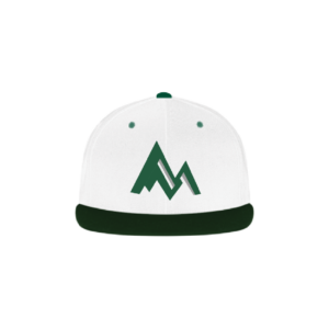 Tucson Mountain Baseball Hat-White with green