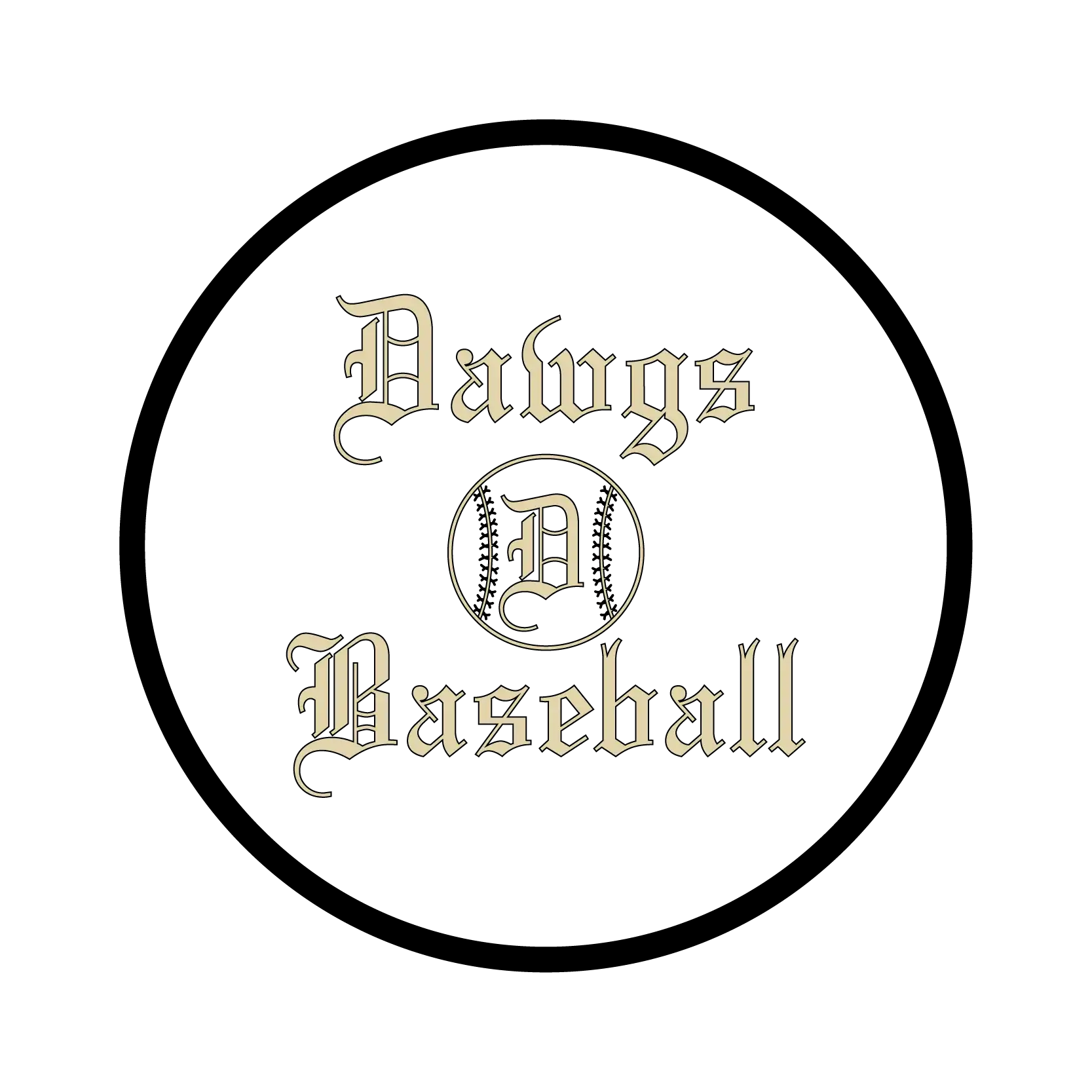 Douglas Dawgs Baseball Logo